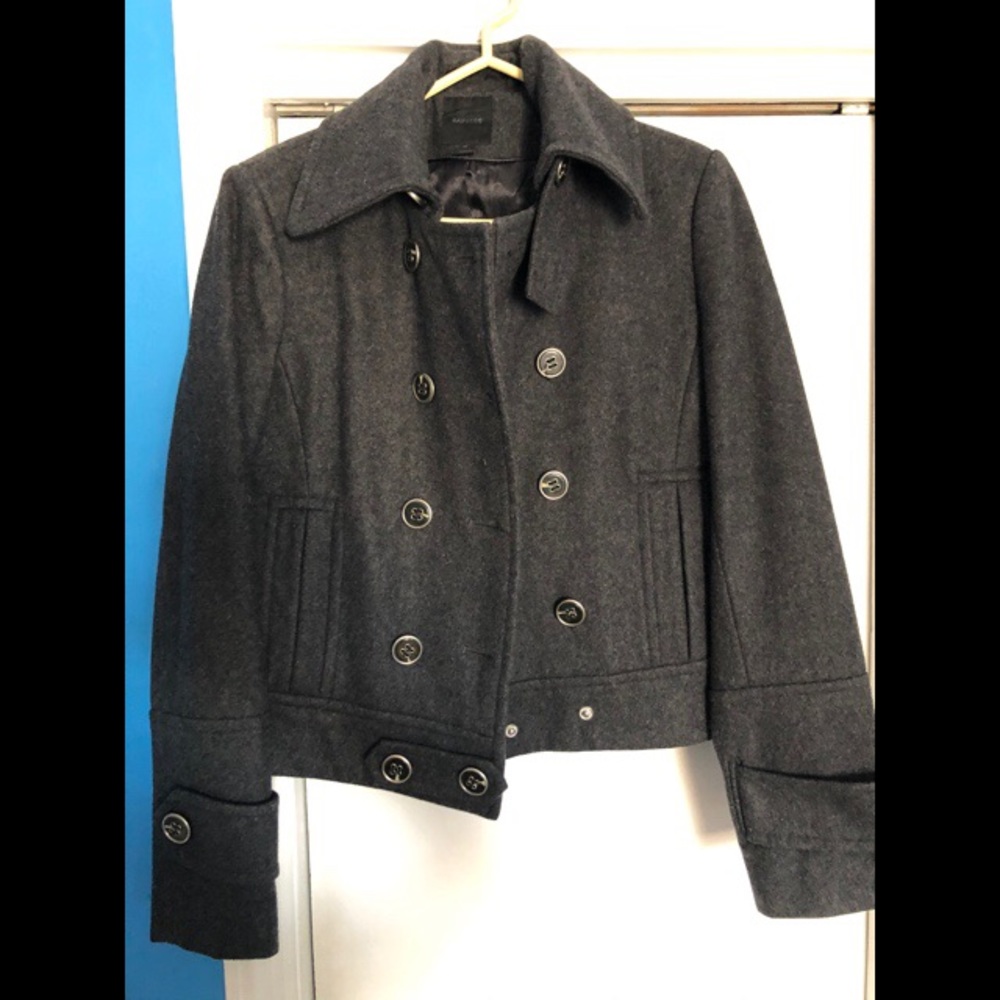 Express Wool Gray Coat! Never Used! - image 1